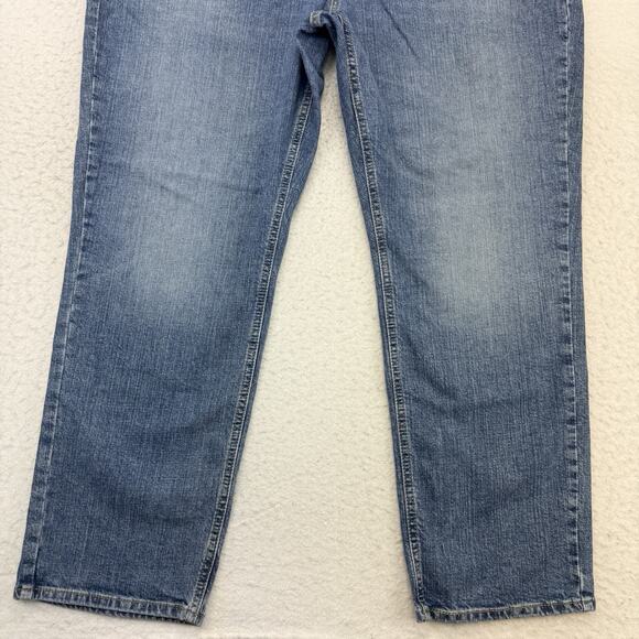 Levis Jeans Mens 42 X 30 Blue Denim S67 Athletic Straight Signature Medium Wash - Picture 4 of 12